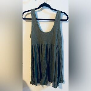 American Eagle Outfitters Green Flowy Tank Top Dress